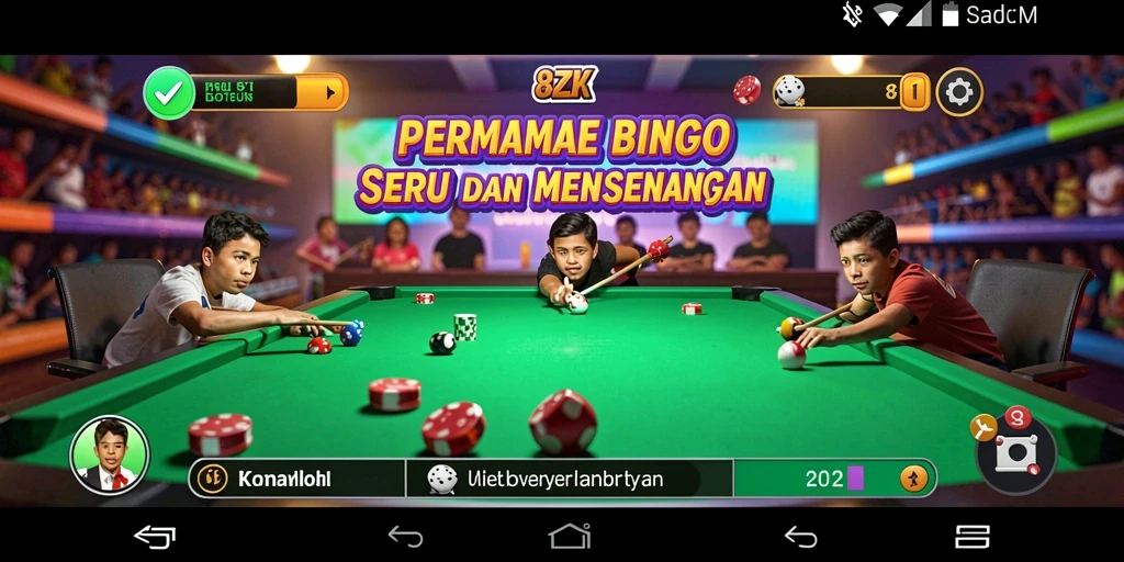 Tampilan gameplay 8ZK dengan suasana Bingo yang seru.
