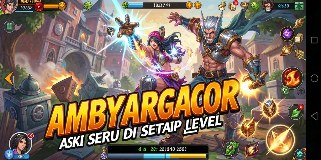 Screenshot gameplay seru AMBYARGACOR yang menampilkan aksi mendebarkan.