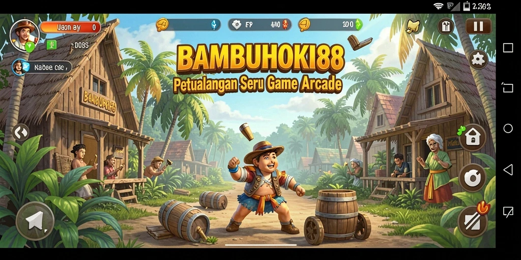 Tangkapan layar gameplay intens dari BAMBUHOKI88