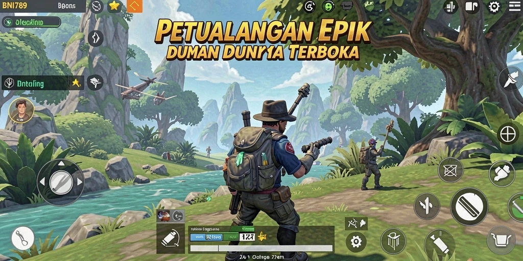 Tampilan gameplay epik dunia terbuka BNI789.