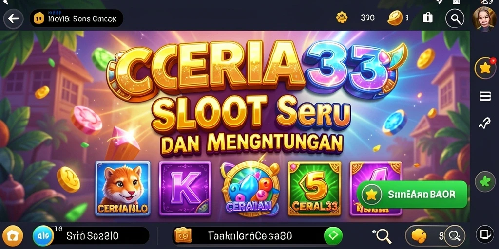 Tampilan menarik dari gameplay Slot di CERIA33.