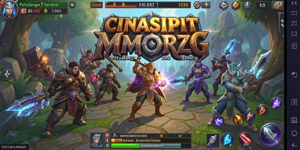Tampilan gameplay <strong>CINASIPIT</strong> yang menakjubkan di dunia MMORPG.