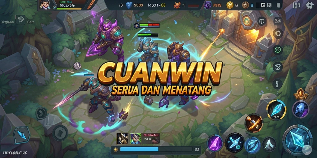 Tampilan gameplay seru dari CUANWIN di arena MOBA.