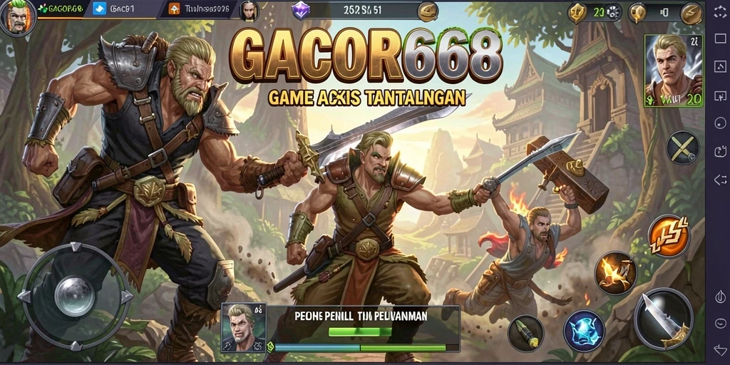 Tampilan gameplay GACOR668 dengan aksi yang memukau.