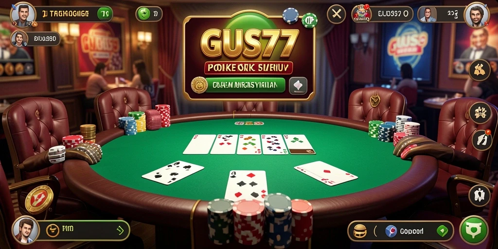 Tampilan gameplay GUS77 yang memukau dalam permainan poker.