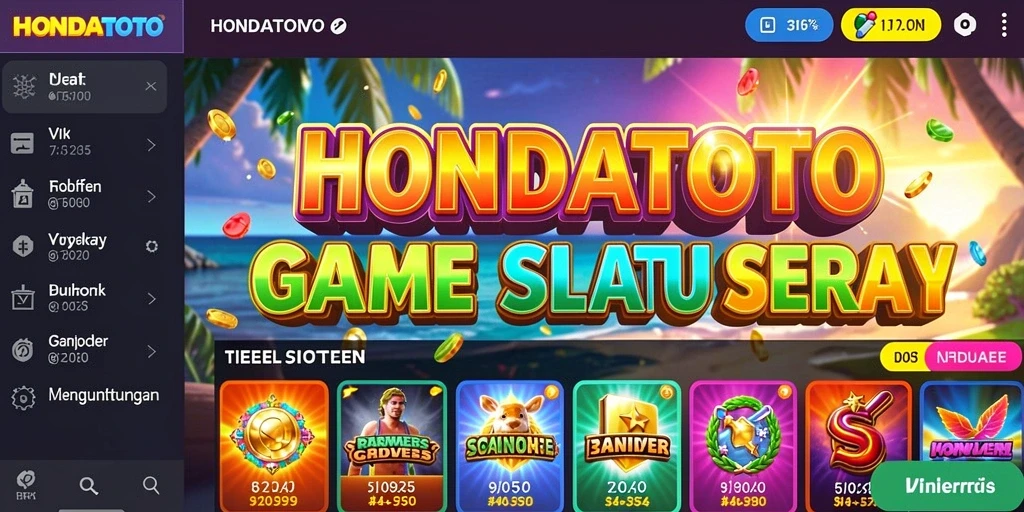 Tampilan gameplay slot HONDATOTO yang menarik dan seru.