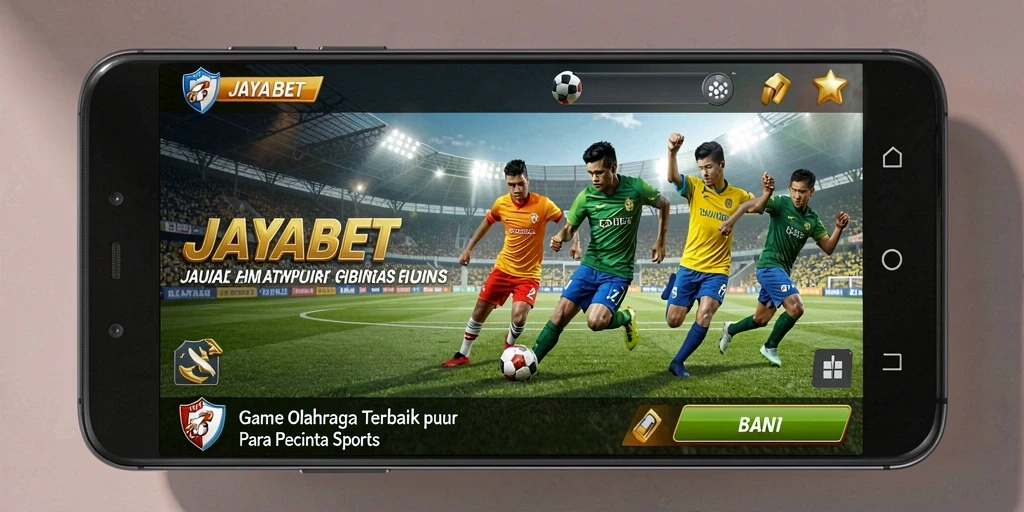 Screenshot JAYABET menampilkan pemain dalam aksi waktu nyata di lapangan olahraga.
