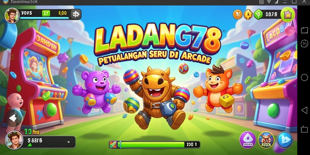 Tangkapan layar utama LADANG78 menunjukkan aksi gameplay yang dinamis.