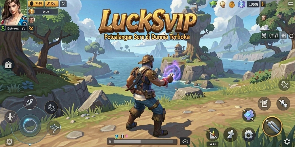 Screenshot LUCKSVIP menampilkan pengalaman eksplorasi dunia terbuka yang mendebarkan.