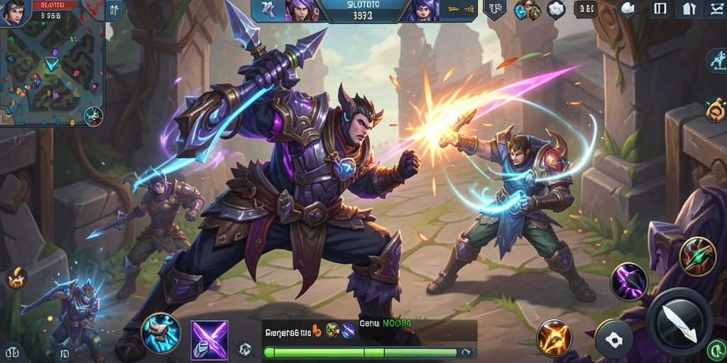 Tangkapan layar gameplay SOLOTOTO yang intens dan dinamis.
