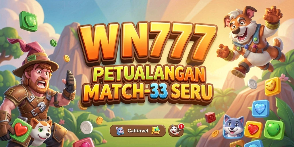 Screenshot gameplay <strong>WIN777</strong> menunjukkan aksi seru mencocokkan permata.